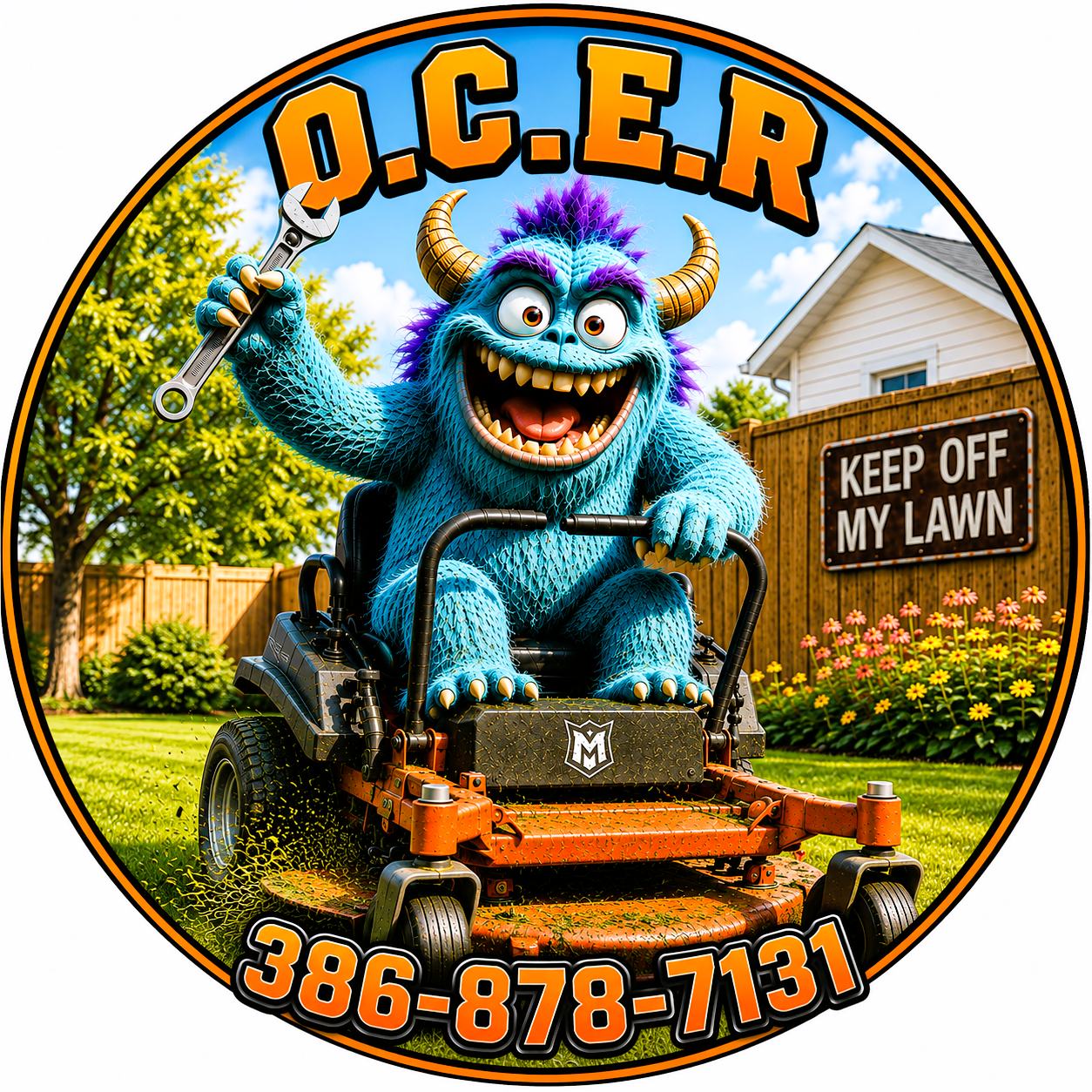O.C.E.R. mascot logo